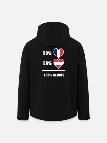 France and Austria Ingenious / Gift - Men’s Recycled Softshell Jacket by Stanley/Stella - black