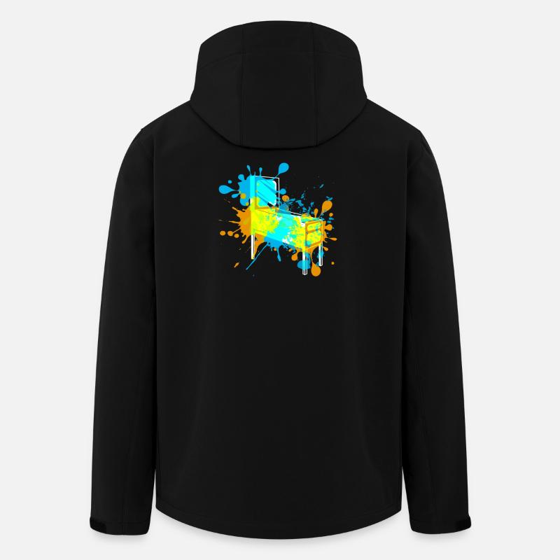 Pinball - Recycelte Männer Softshell-Jacke von Stanley/Stella - Schwarz