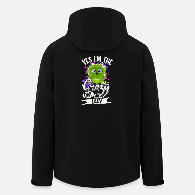 Eule - Recycelte Männer Softshell-Jacke von Stanley/Stella - Schwarz