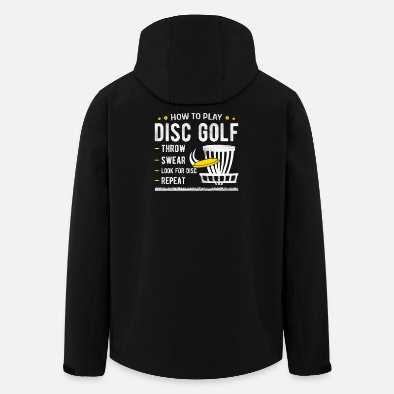 Disc Golf - Recycelte Männer Softshell-Jacke von Stanley/Stella - Schwarz