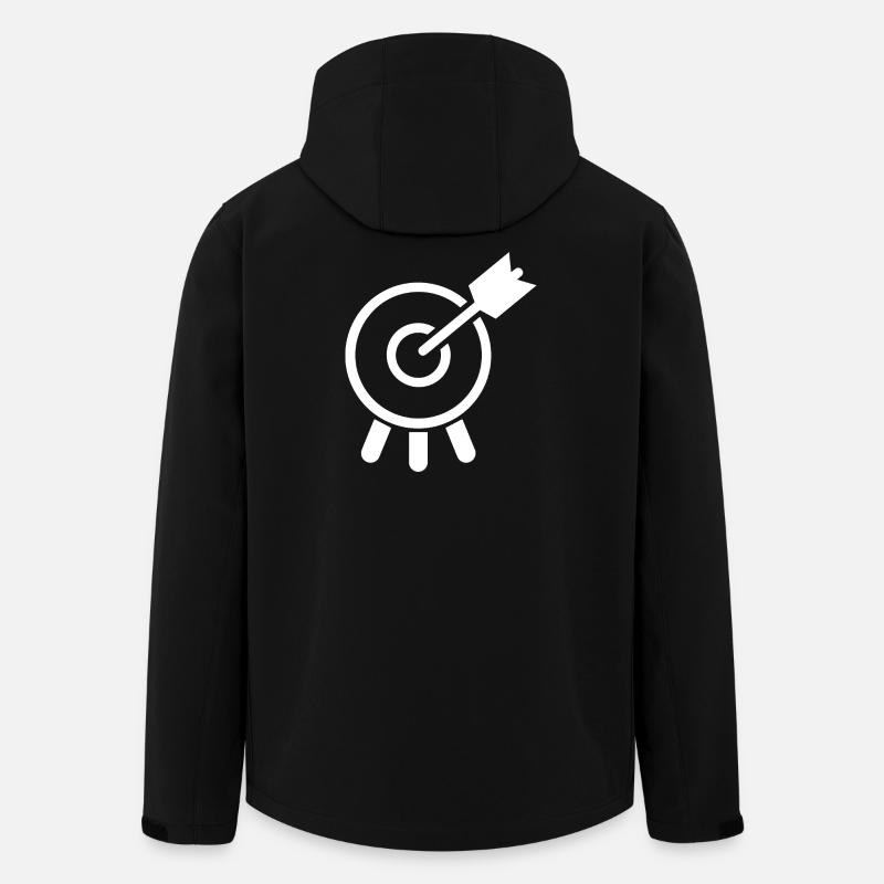 Bogenschießen - Recycelte Männer Softshell-Jacke von Stanley/Stella - Schwarz