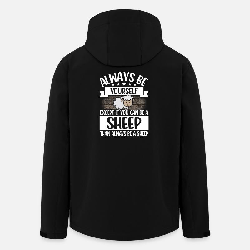 Schaf - Recycelte Männer Softshell-Jacke von Stanley/Stella - Schwarz