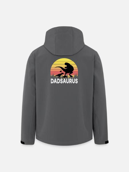 Papa T Rex - Veste softshell homme en polyester recyclé Stanley/Stella - noir