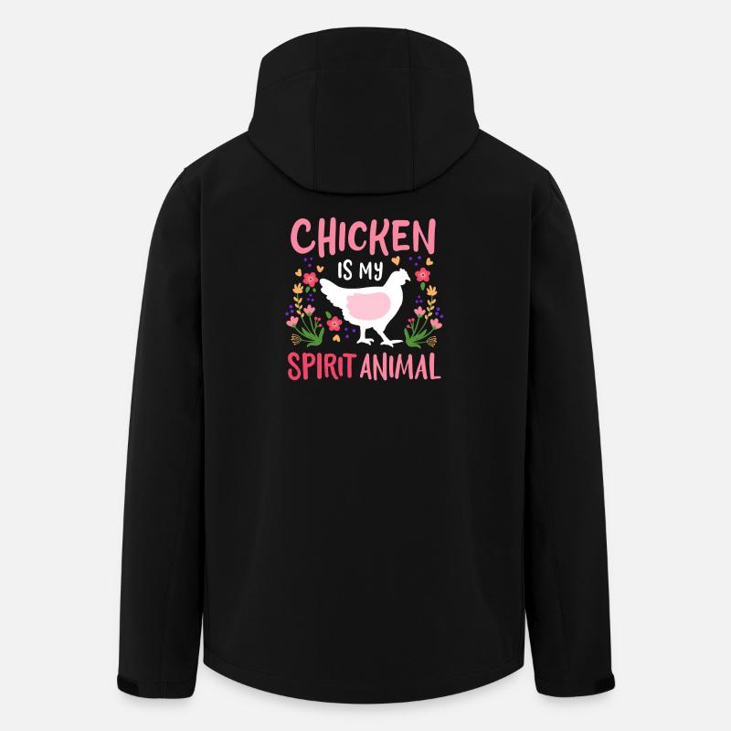 Poules Poules Élevage de poulets - Veste softshell homme en polyester recyclé Stanley/Stella - noir