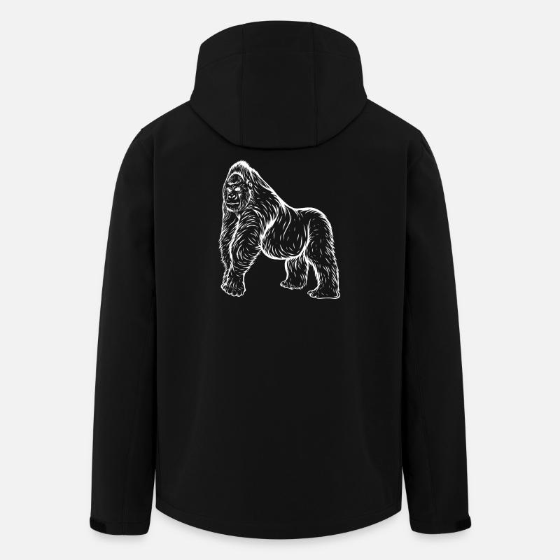 gorilla - Men’s Recycled Softshell Jacket by Stanley/Stella - black