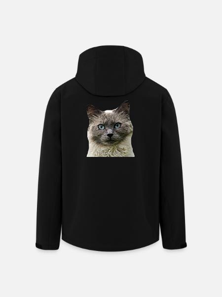 Kat Katte kat Katte Kat Hoved - Stanley/Stella herre softshelljakke i genanvendt polyester - sort