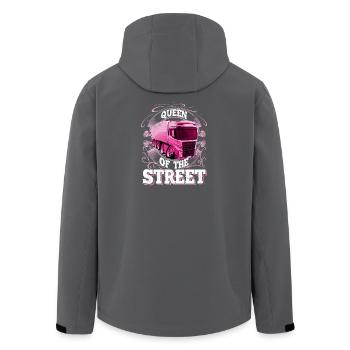 Truck driver - Men’s Recycled Softshell Jacket by Stanley/Stella - anthracite - Back - AI Model Male 185 light (185cm)