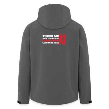 Wing Chun Chinese Martial Arts - Men’s Recycled Softshell Jacket by Stanley/Stella - anthracite - Back - AI Model Male 185 light (185cm)