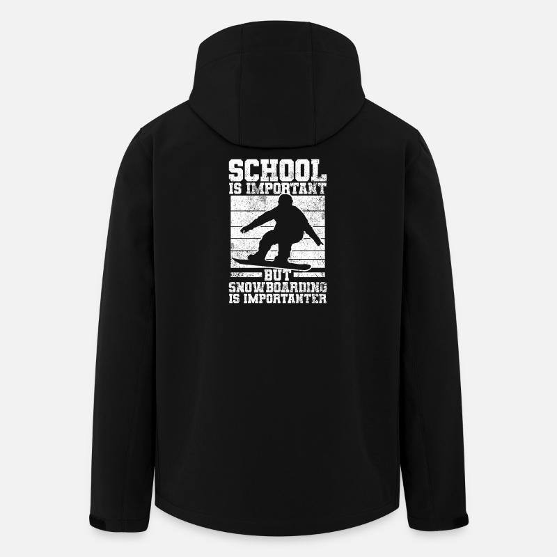 Snowboarding Snowboarder Snowboard - Veste softshell homme en polyester recyclé Stanley/Stella - noir