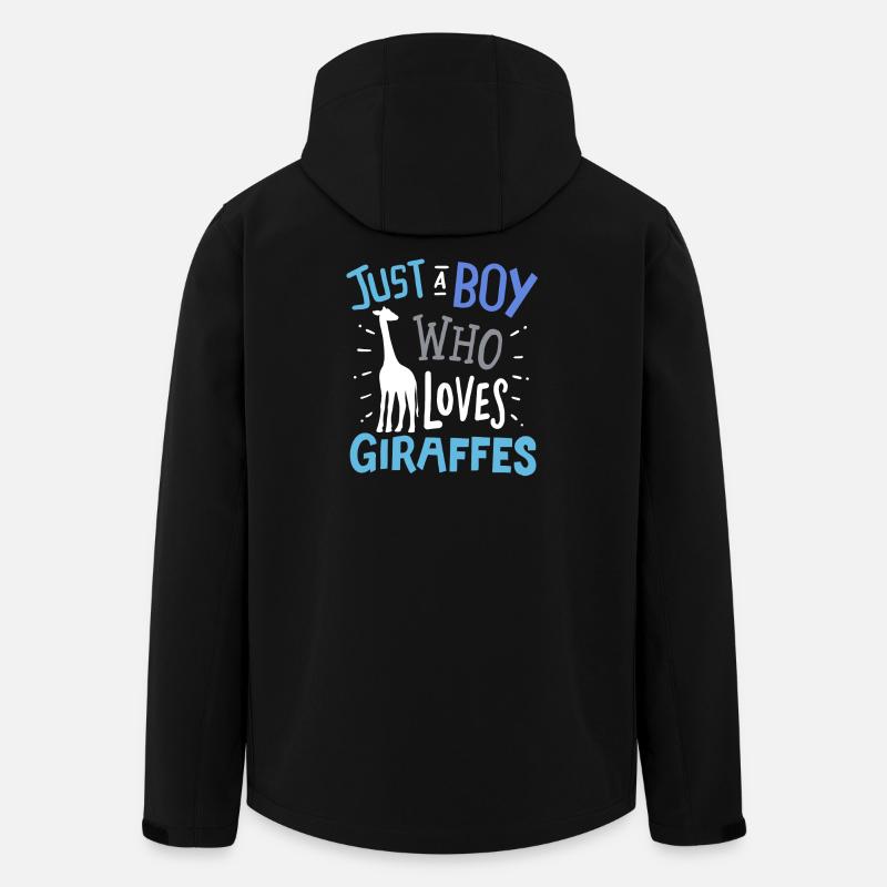 Giraffen Giraffe - Recycelte Männer Softshell-Jacke von Stanley/Stella - Schwarz