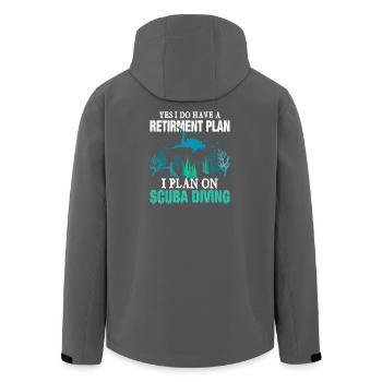Plongée sous-marine - Veste softshell homme en polyester recyclé Stanley/Stella - charbon - Dos - AI Model Male 185 light (185cm)