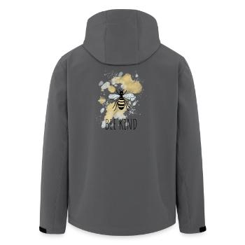 Bee Bee Child - Men’s Recycled Softshell Jacket by Stanley/Stella - anthracite - Back - AI Model Male 185 light (185cm)