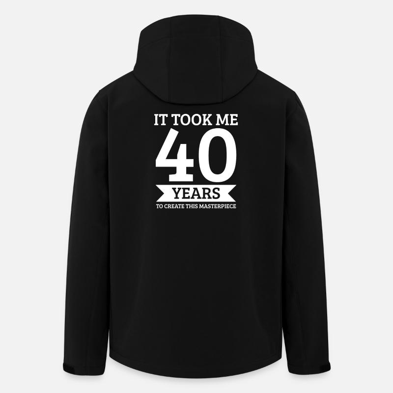 40th birthday - Men’s Recycled Softshell Jacket by Stanley/Stella - black