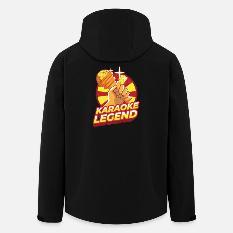 Karaoke Gesang - Recycelte Männer Softshell-Jacke von Stanley/Stella - Schwarz