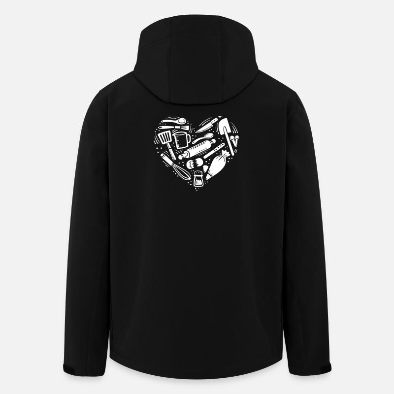 Backen Backutensilien - Recycelte Männer Softshell-Jacke von Stanley/Stella - Schwarz