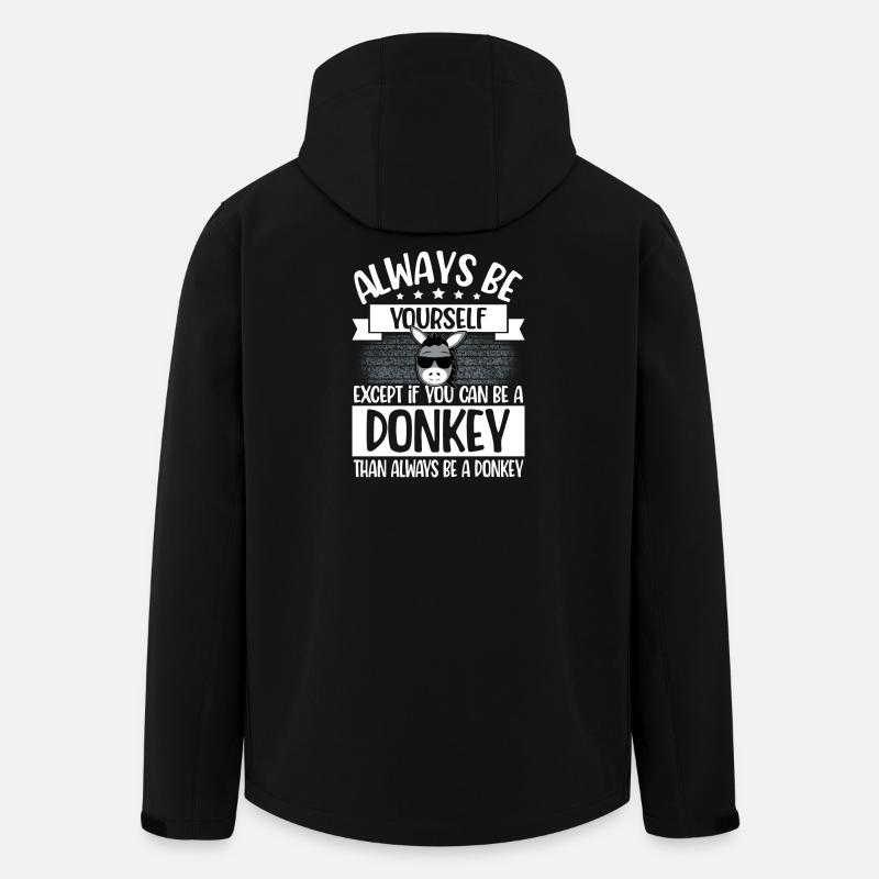 Esel - Recycelte Männer Softshell-Jacke von Stanley/Stella - Schwarz