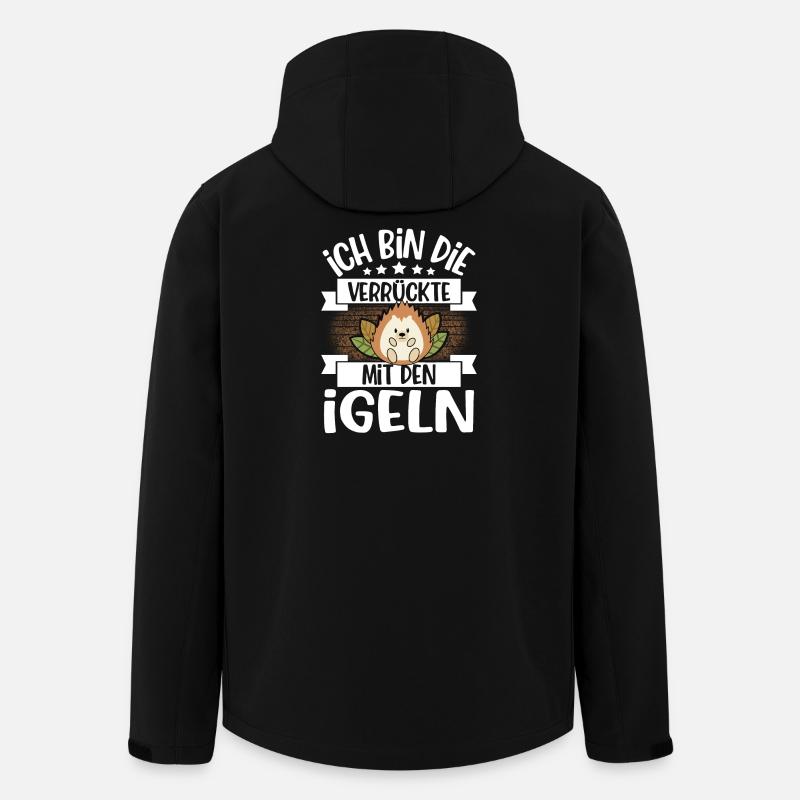 Igel - Recycelte Männer Softshell-Jacke von Stanley/Stella - Schwarz