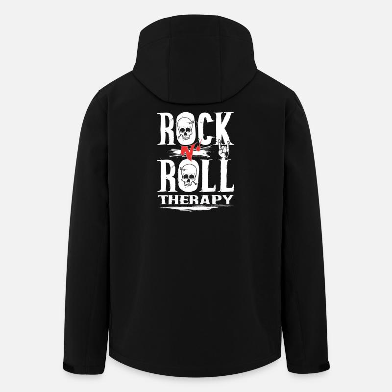 Rock n Roll therapy - Veste softshell homme en polyester recyclé Stanley/Stella - noir