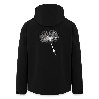 Loewenzahn Samen Pusteblume - Recycelte Männer Softshell-Jacke von Stanley/Stella - Schwarz - Hinten - AI Model Male 185 light (185cm)