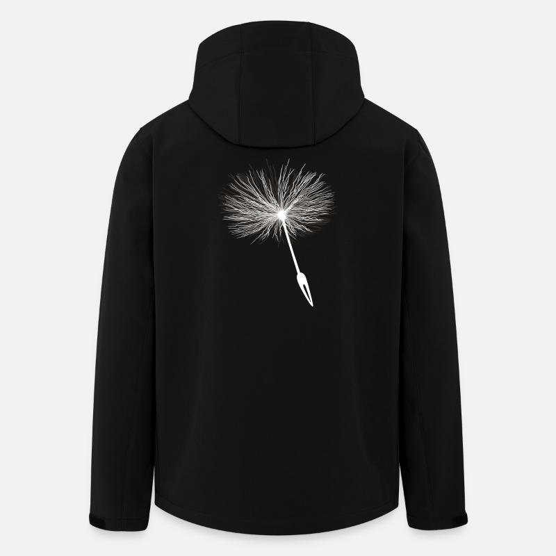 Loewenzahn Samen Pusteblume - Recycelte Männer Softshell-Jacke von Stanley/Stella - Schwarz