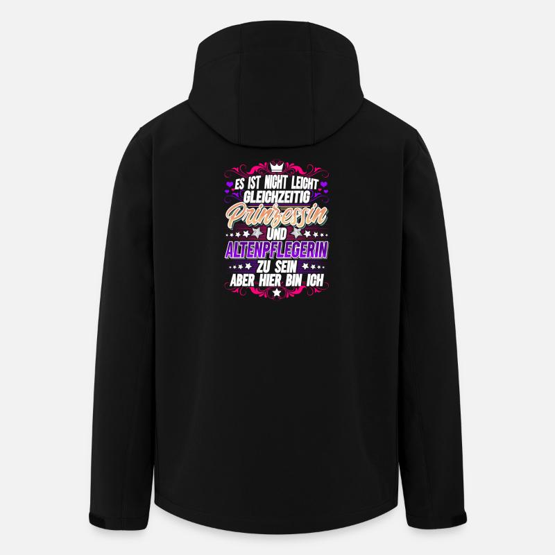 Altenpflegerin Prinzessin - Recycelte Männer Softshell-Jacke von Stanley/Stella - Schwarz