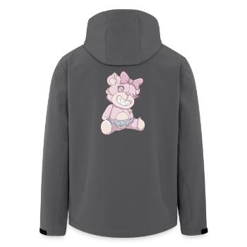 Pastell Gothic Bär - Recycelte Männer Softshell-Jacke von Stanley/Stella - Schwarz - Hinten - AI Model Male 185 light (185cm)