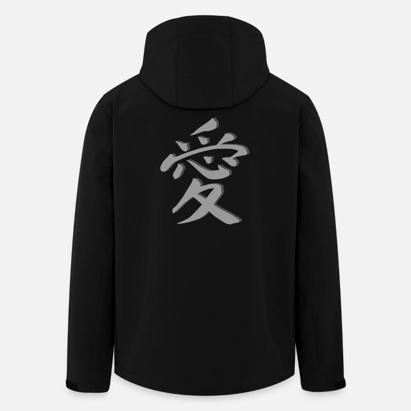 Liebe - Recycelte Männer Softshell-Jacke von Stanley/Stella - Schwarz