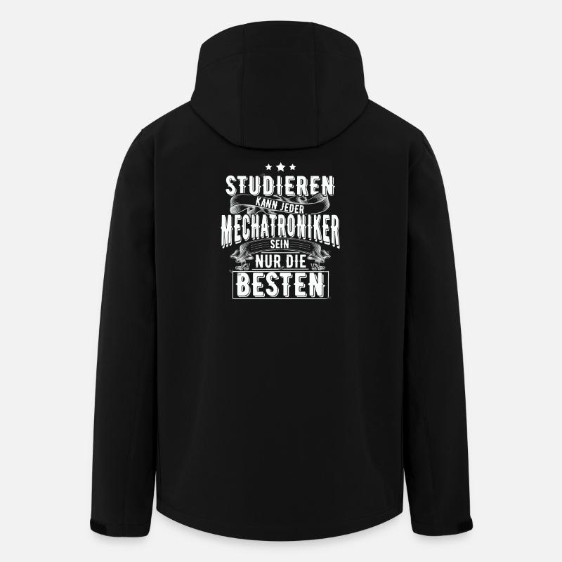 Mechatroniker - Recycelte Männer Softshell-Jacke von Stanley/Stella - Schwarz