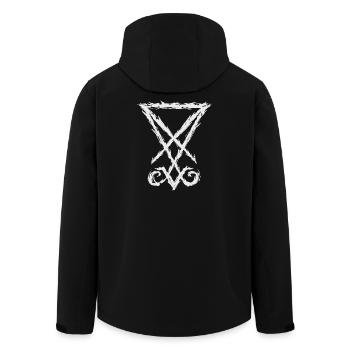 Lucifer Symbol - Recycelte Männer Softshell-Jacke von Stanley/Stella - Schwarz - Hinten - AI Model Male 185 light (185cm)