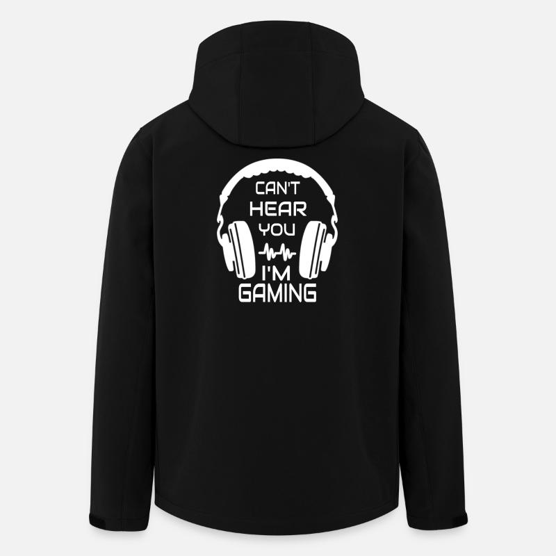 Can't Hear You I'm Gaming - Men’s Recycled Softshell Jacket by Stanley/Stella - black