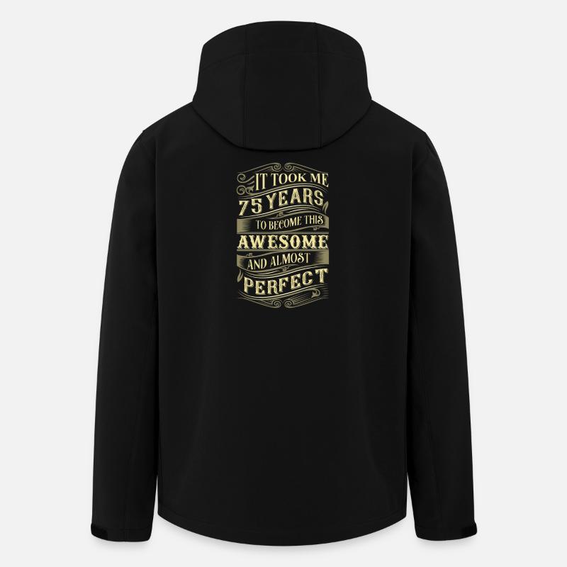 75e anniversaire - Veste softshell homme en polyester recyclé Stanley/Stella - noir