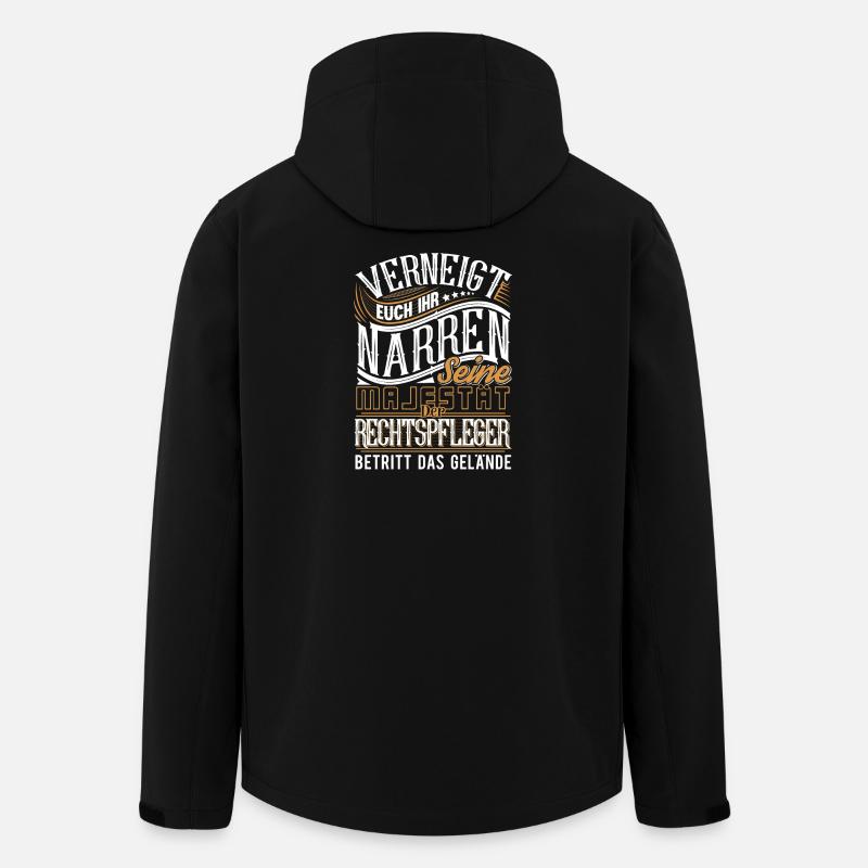 Rechtspfleger - Recycelte Männer Softshell-Jacke von Stanley/Stella - Schwarz