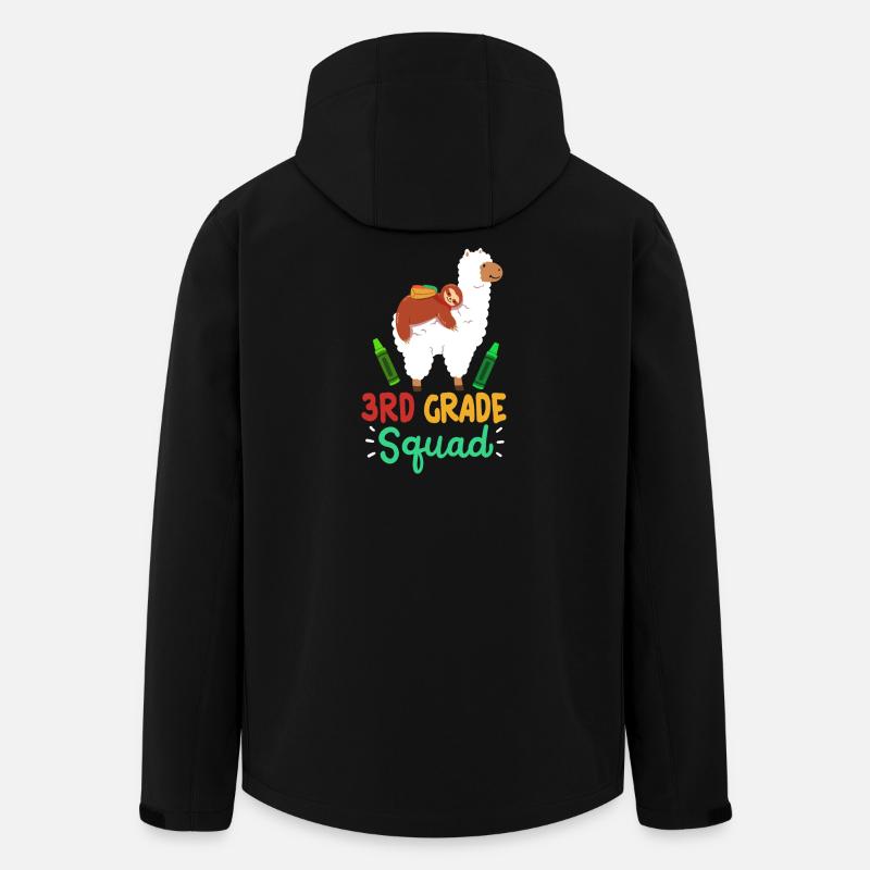 3. Klasse Lama Faultier Schulanfang - Recycelte Männer Softshell-Jacke von Stanley/Stella - Schwarz