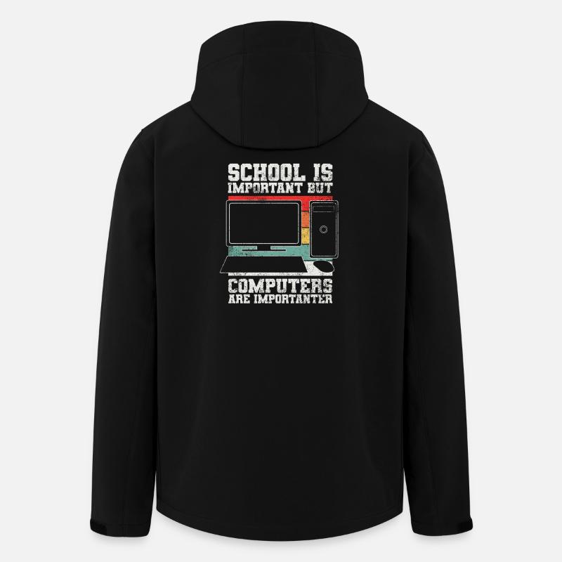 Computer Programmierer - Recycelte Männer Softshell-Jacke von Stanley/Stella - Schwarz