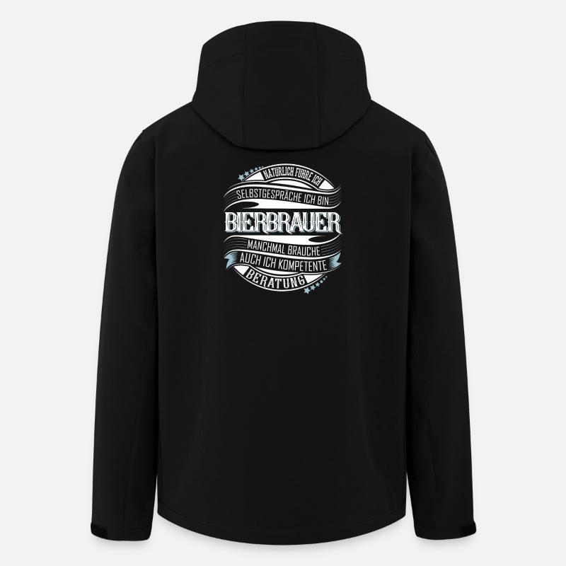 Bierbrauer - Recycelte Männer Softshell-Jacke von Stanley/Stella - Schwarz