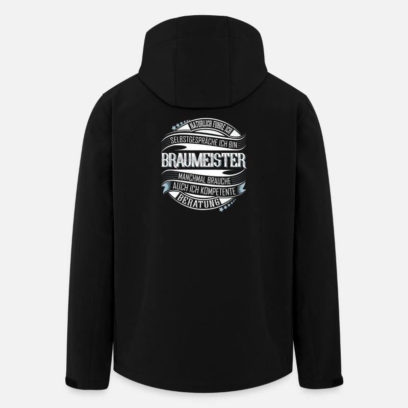 Braumeister - Recycelte Männer Softshell-Jacke von Stanley/Stella - Schwarz