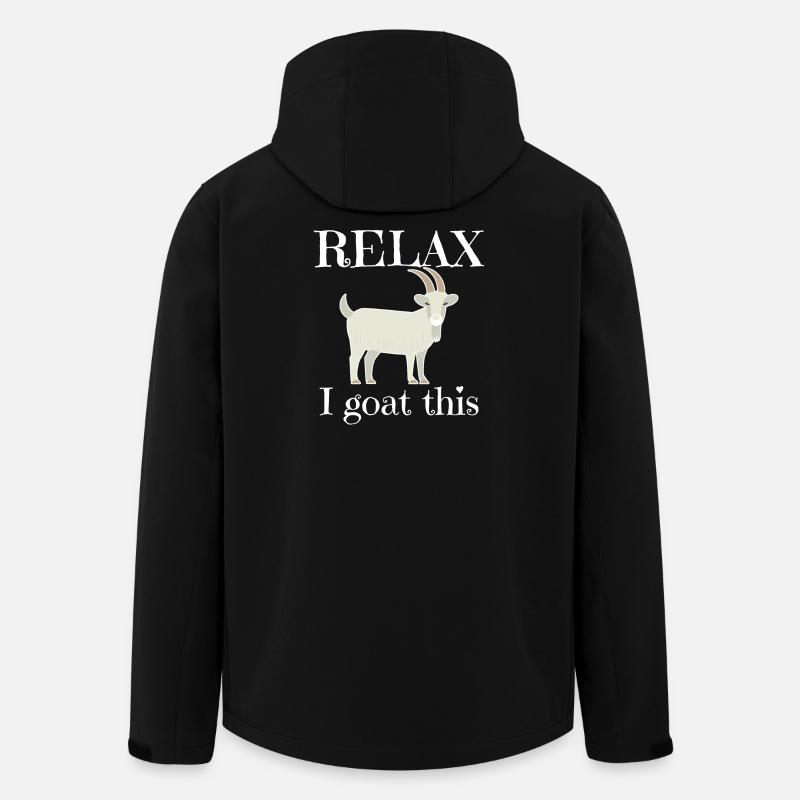 Détends-toi je chèvre ça - Veste softshell homme en polyester recyclé Stanley/Stella - noir