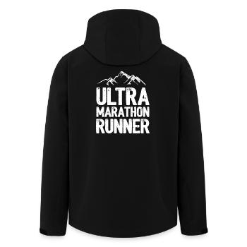 Coureur d’ultra marathon - Veste softshell homme en polyester recyclé Stanley/Stella - noir - Dos - AI Model Male 185 light (185cm)