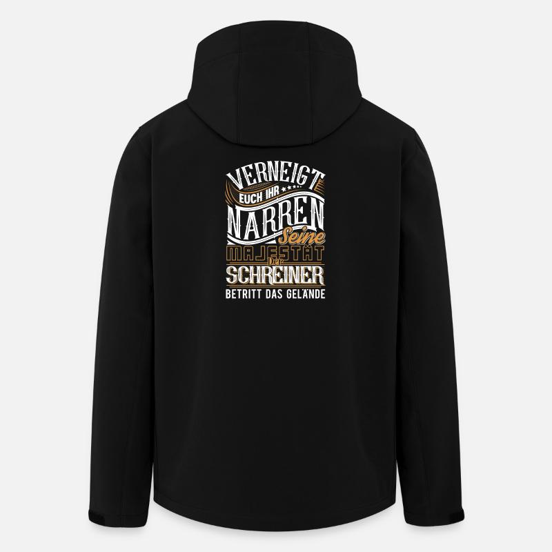Schreiner - Recycelte Männer Softshell-Jacke von Stanley/Stella - Schwarz