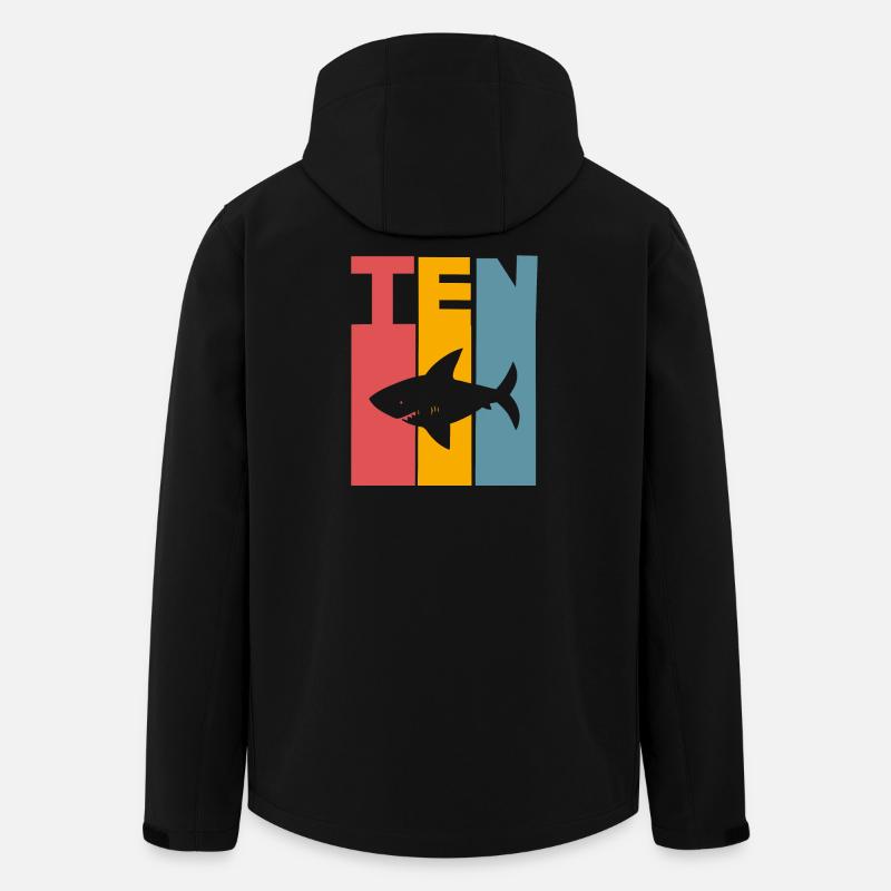 Hai 10. Geburtstag Kinder - Recycelte Männer Softshell-Jacke von Stanley/Stella - Schwarz