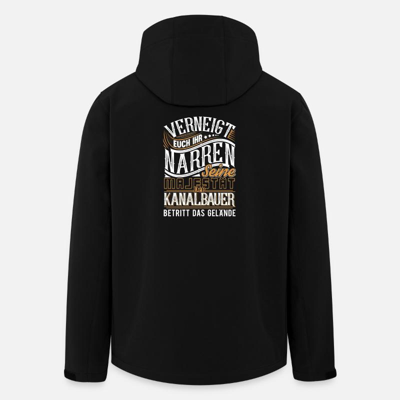 Kanalbauer - Recycelte Männer Softshell-Jacke von Stanley/Stella - Schwarz
