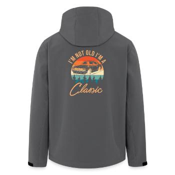 Je ne suis pas vieux, je suis classique - Veste softshell homme en polyester recyclé Stanley/Stella - noir - Dos - AI Model Male 185 light (185cm)