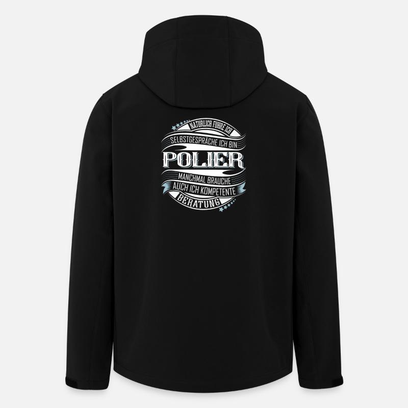 Polier - Recycelte Männer Softshell-Jacke von Stanley/Stella - Schwarz