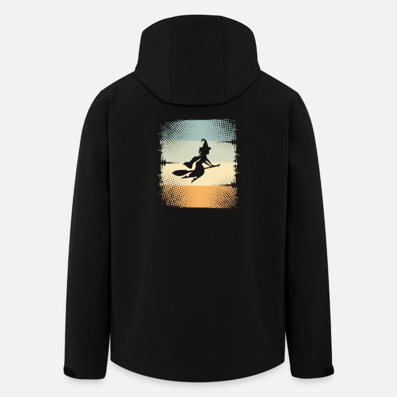 Hexe - Recycelte Männer Softshell-Jacke von Stanley/Stella - Schwarz