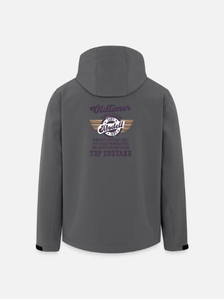 Oldtimer Modell Retro Flügel Geschenk - Recycelte Männer Softshell-Jacke von Stanley/Stella - Schwarz