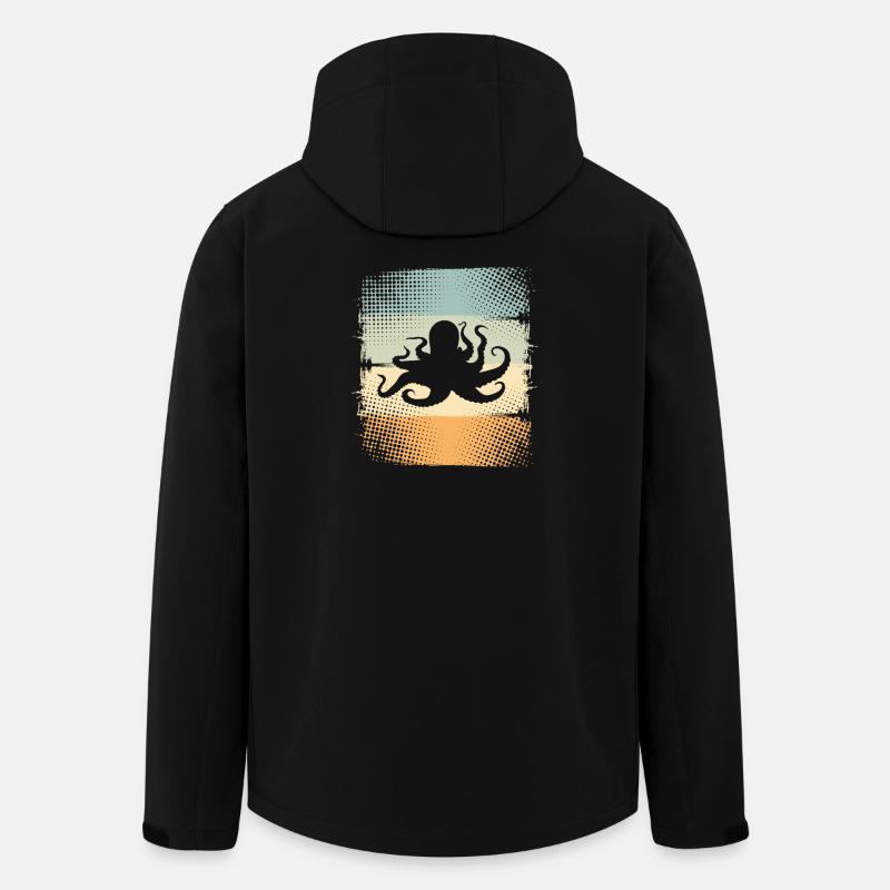 Octopus Octopus Octopus Octopus - Men’s Recycled Softshell Jacket by Stanley/Stella - black