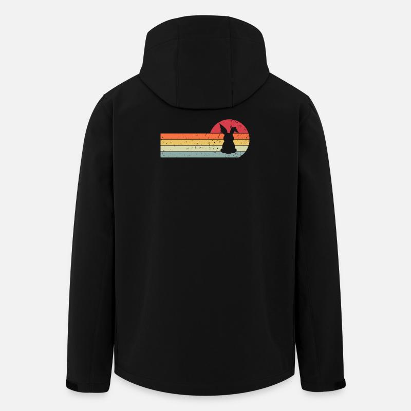 Lapin - Veste softshell homme en polyester recyclé Stanley/Stella - noir