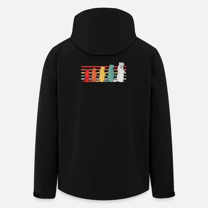 Murmeltier - Recycelte Männer Softshell-Jacke von Stanley/Stella - Schwarz