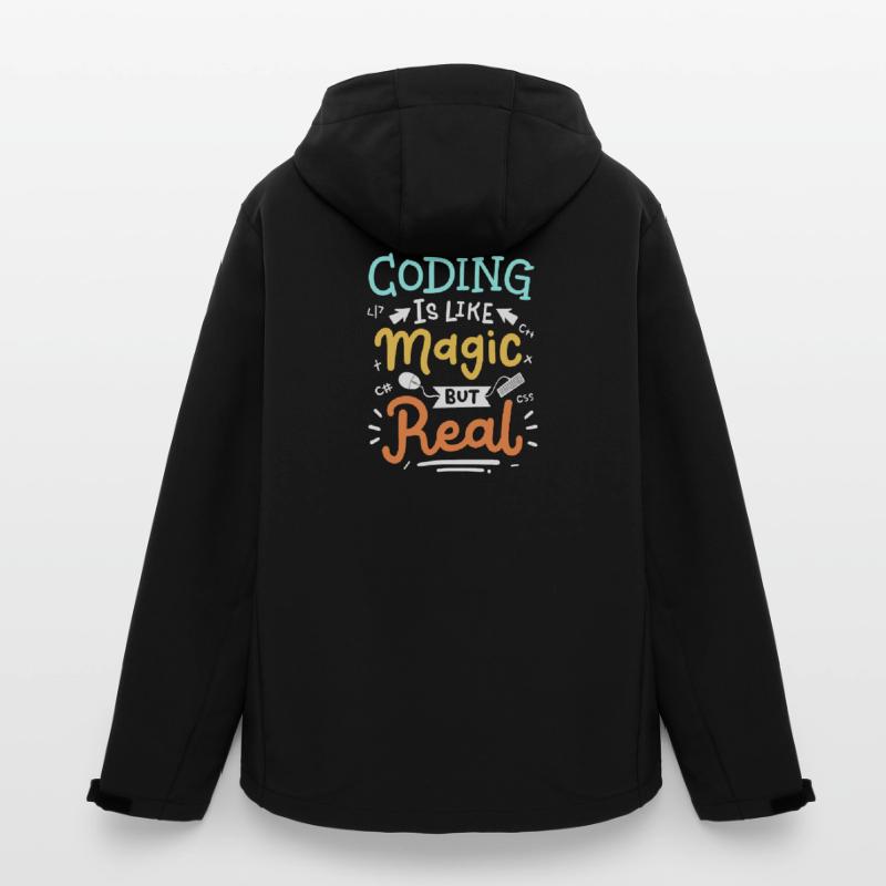 Codierung Programmierung Recycelte Männer Softshell-Jacke von Stanley/Stella