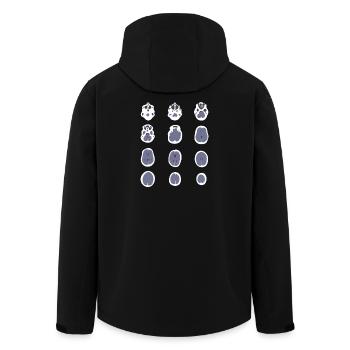 Image de Scanner IRM Cadeau Manip Radio Radiologie - Veste softshell homme en polyester recyclé Stanley/Stella - noir - Dos - AI Model Male 185 light (185cm)